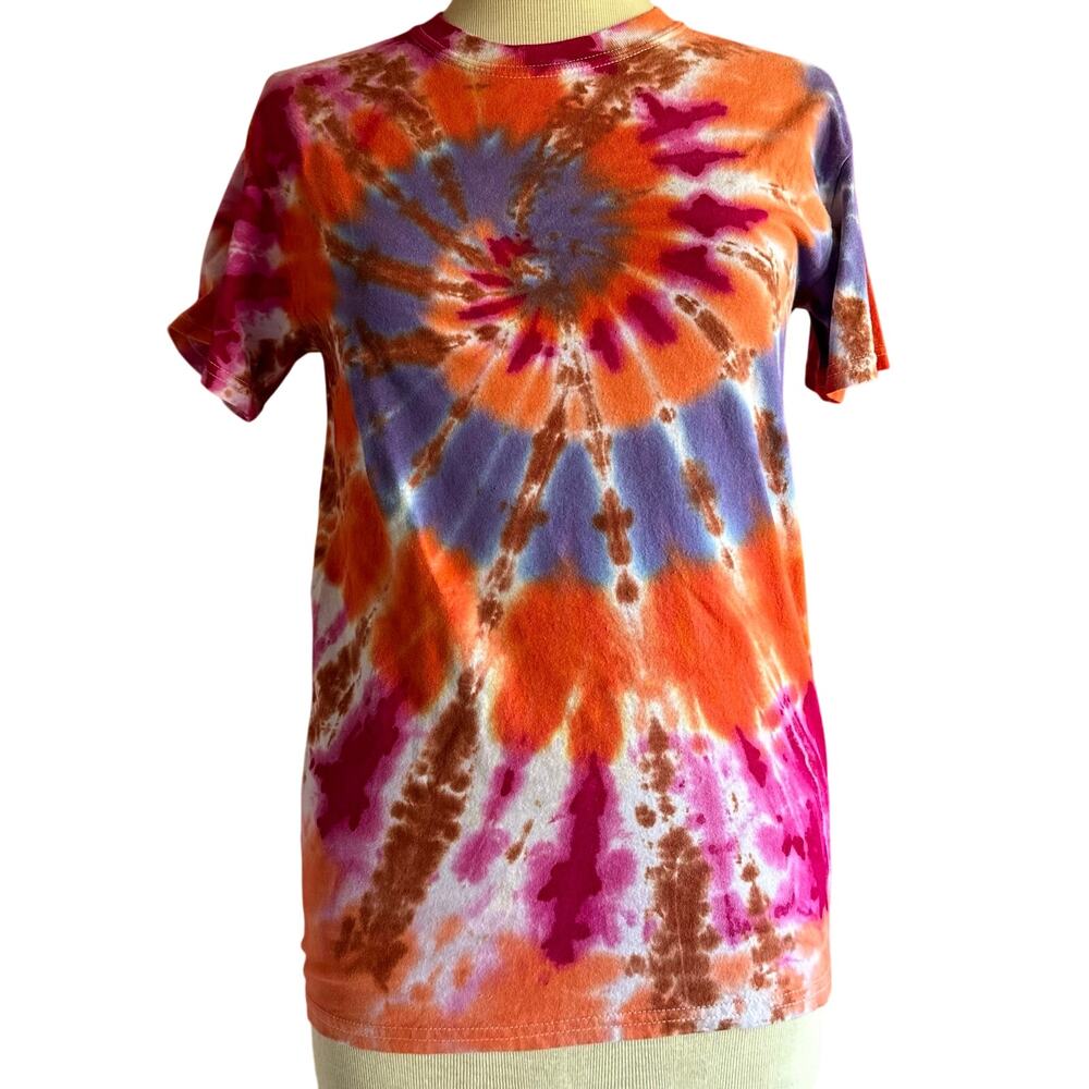 Unisex Shirt Size Small Handmade Tie Dye Hippie Casual Festival Vacation New NWT